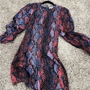 Parker dress! Wonderful condition. Pink, purple, blue, and black snakeskin!